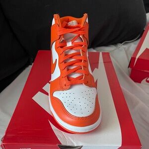 Orange mid dunks